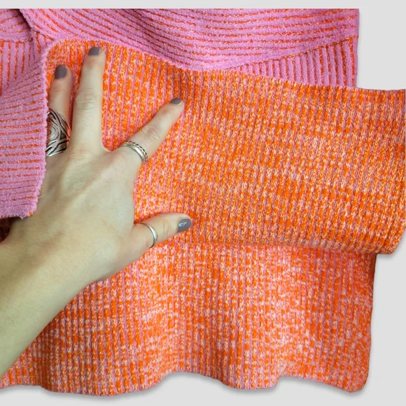 3.1 PHILLIP LIM Double Face Crossbody Sweater Top Pink - Picture 8 of 14